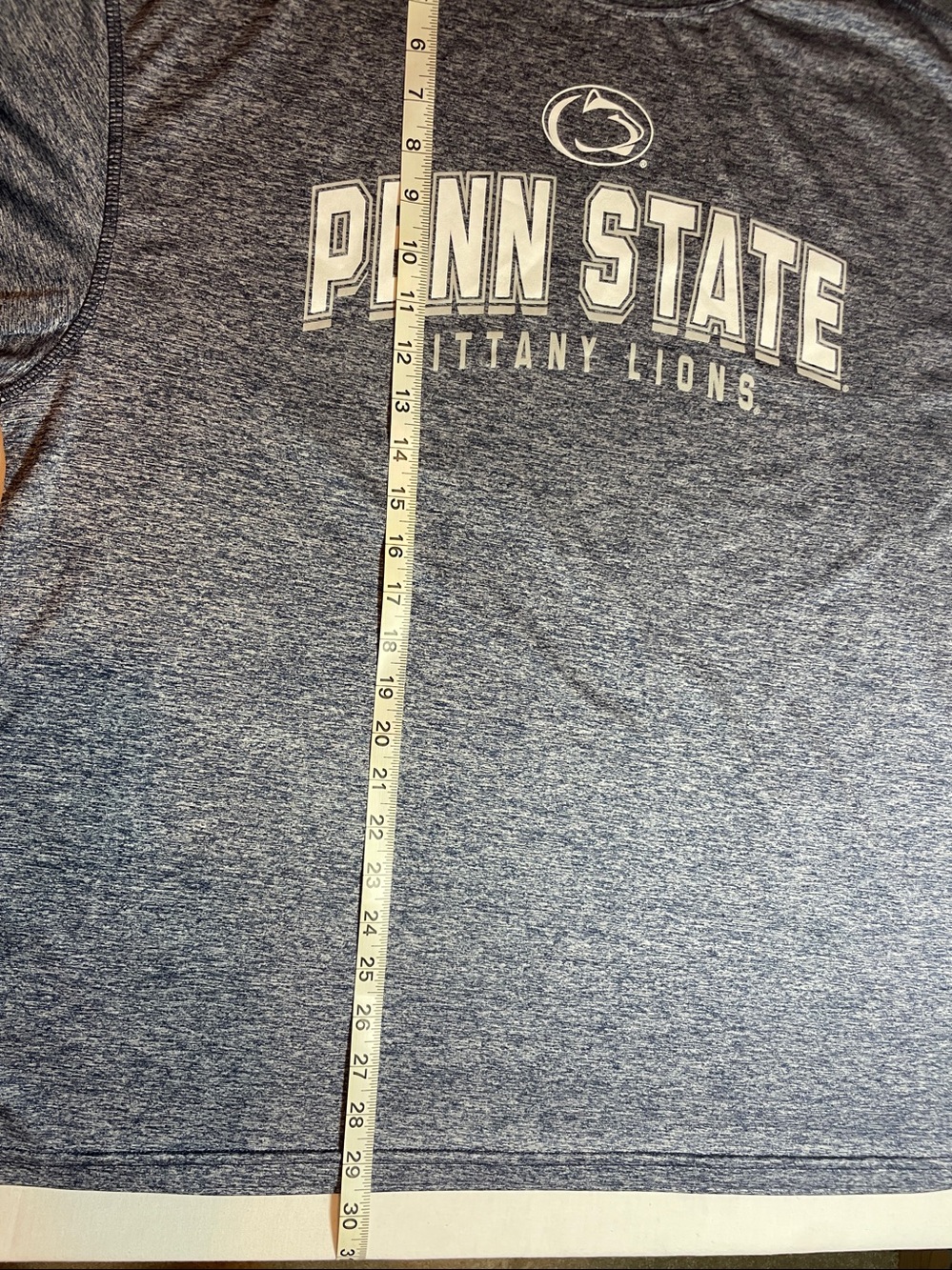 Pro Edge Penn State Nittany Lions Heather Navy Short Sleeve Tee - Picture 3 of 5